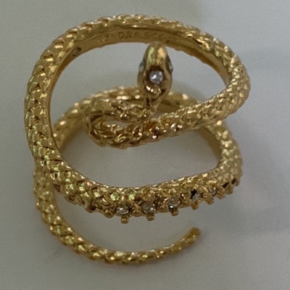 Kendra Scott vintage two pieces snake style signature size 7 Ring & br… - Picture 6 of 15